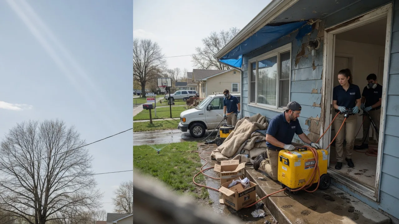 Basement Flood Cleanup in Plainville, IN near me